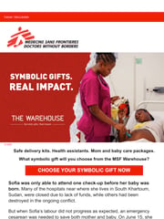 Email Inspiration from Doctors Without Borders / Médecins Sans Frontières (MSF) Canada