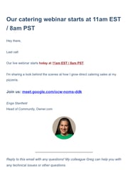 Email Inspiration from Enga @ Owner