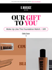 Email Inspiration from IL MAKIAGE
