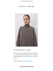 Email Inspiration from La Garçonne