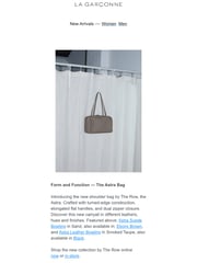 Email Inspiration from La Garçonne