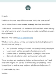 Email Inspiration from Lauren @ Rootabl
