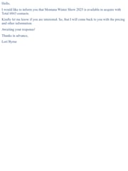 Email Inspiration from Lori Byrne