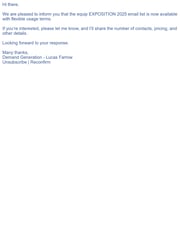 Email Inspiration from lucas farrow