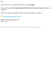 Email Inspiration from Matt + Tim