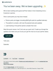 Email Inspiration from Partnerships Team @ Customer.io