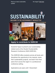 Email Inspiration from Sustainability at Leeds
