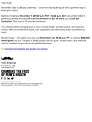 Email Inspiration from Tony Chausse