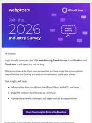 Email Inspiration from WebPros