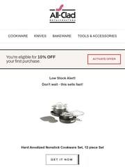 Email Inspiration from All-Clad