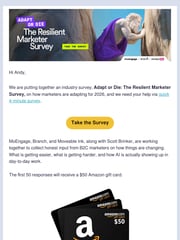 Email Inspiration from Arti from MoEngage