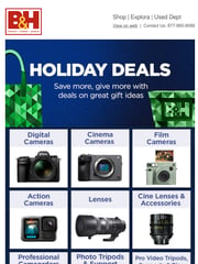 Email Inspiration from B&H Photo Video Pro Audio
