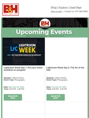 Email Inspiration from B&H Photo Video Pro Audio