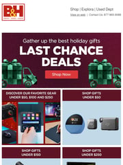 Email Inspiration from B&H Photo Video Pro Audio