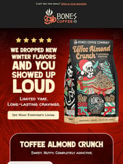 Email Inspiration from Bones Coffee Company