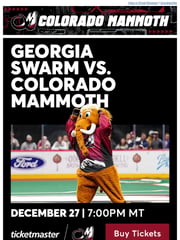 Email Inspiration from Colorado Mammoth