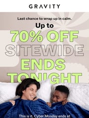 Email Inspiration from Gravity Blankets
