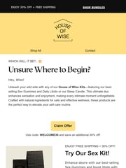 Email Inspiration from House of Wise