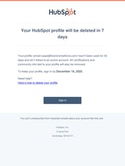 Email Inspiration from HubSpot