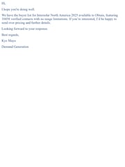Email Inspiration from Kye Mayo