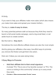 Email Inspiration from Lauren @ Rootabl