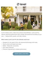 Email Inspiration from Level Home