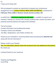 Email Inspiration from Lucy King