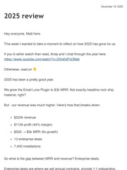 Email Inspiration from Matt @ EmailStack