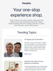 Email Inspiration from Medallia