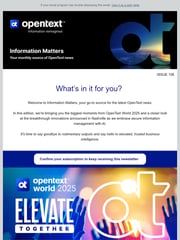 Email Inspiration from OpenText