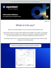 Email Inspiration from OpenText