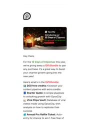 Email Inspiration from OpusClip