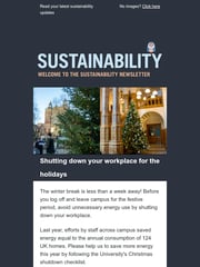 Email Inspiration from Sustainability at Leeds