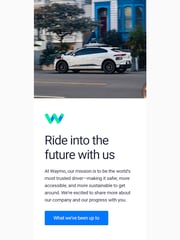 Email Inspiration from Waymo Updates