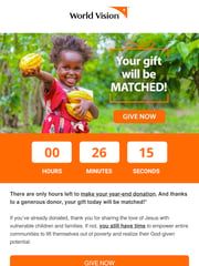 Email Inspiration from World Vision