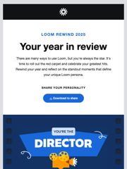 Loom Yearly Review Email