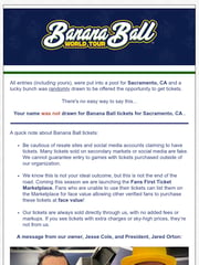 Email Inspiration from Banana Ball