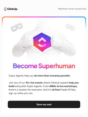 Email Inspiration from ClickUp Team
