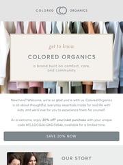 Email Inspiration from Colored Organics