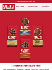 Email Inspiration from Eight O'Clock Coffee