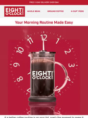 Email Inspiration from Eight O'Clock Coffee