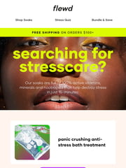 Email Inspiration from Flewd Stresscare