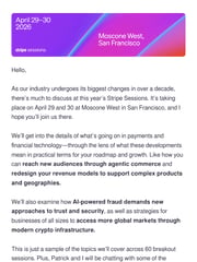 Email Inspiration from John Collison