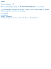 Email Inspiration from Jonas Becker