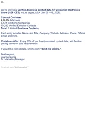 Email Inspiration from Juanita Garcia