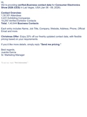 Email Inspiration from Juanita Garcia