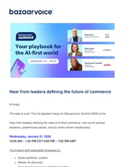 Email Inspiration from Kate at Bazaarvoice