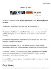 Email Inspiration from Marketing Against The Grain
