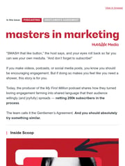 Email Inspiration from Masters In Marketing