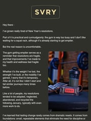 Email Inspiration from Schalk at SVRY
